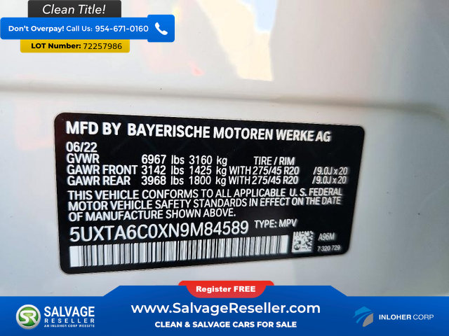 Used 2022 BMW X5 xDrive45e w/ M Sport Package AWD/4WD image 17