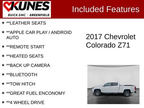 Used 2017 Chevrolet Colorado Z71 AWD/4WD image 2