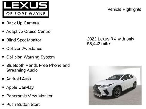 Used 2022 Lexus RX 350 F Sport image 7
