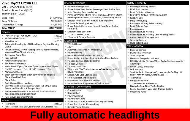 Used 2026 Toyota Crown AWD/4WD image 43