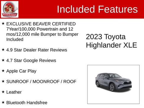 Used 2023 Toyota Highlander XLE FWD image 4