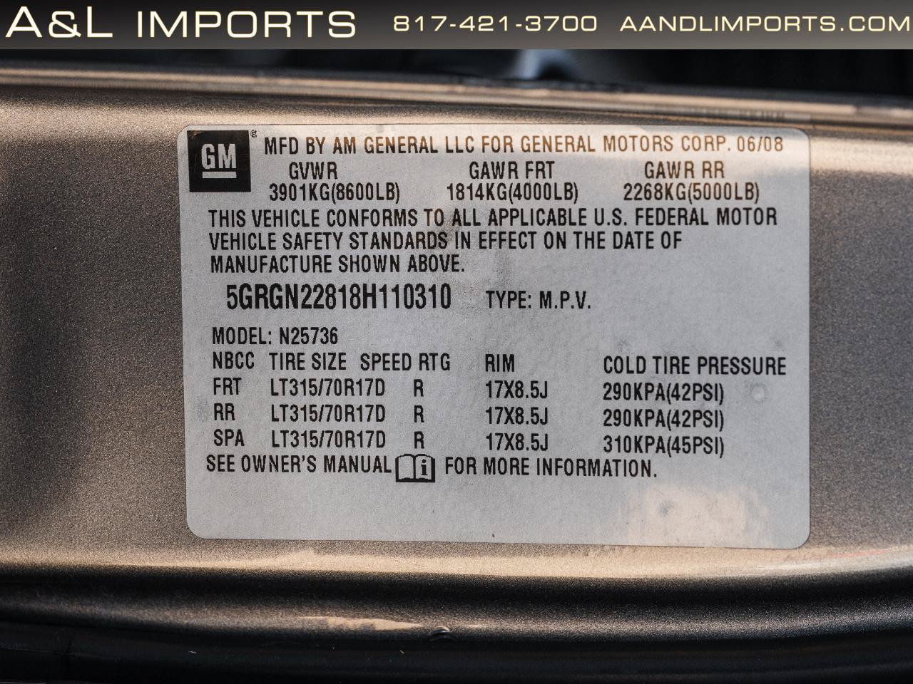 Used 2008 HUMMER H2 SUT AWD/4WD image 55