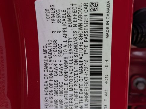 Certified 2026 Honda Civic Si image 31