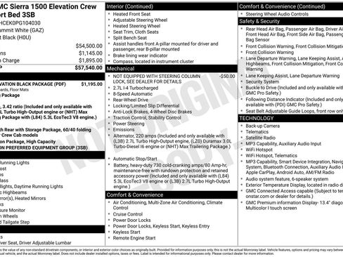 Certified 2023 GMC Sierra 1500 Elevation w/ LPO, Elevation Black Package image 34