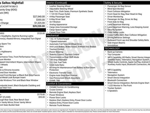 Used 2023 Kia Seltos Nightfall Edition image 29