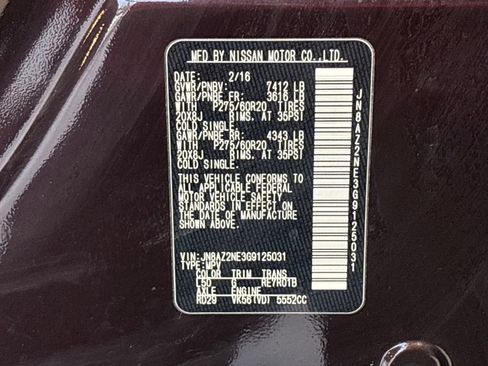 Used 2016 INFINITI QX80 4WD w/ Driver's Assistance Package image 39