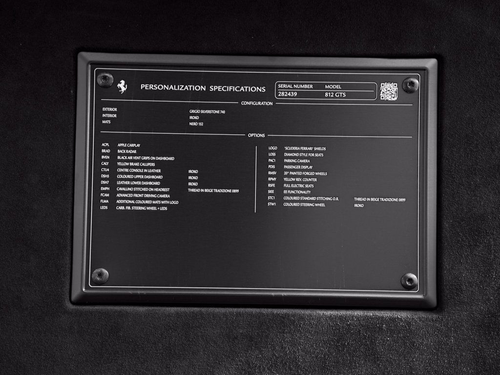 Certified 2022 Ferrari 812 GTS RWD image 42