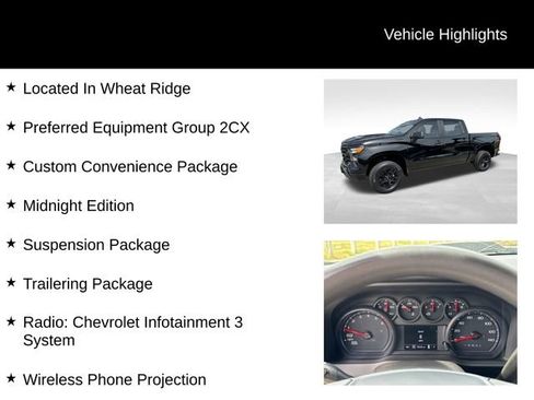Used 2022 Chevrolet Silverado 1500 Custom Trail Boss w/ Midnight Edition AWD/4WD image 7