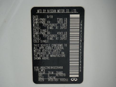 Used 2019 INFINITI QX80 Limited w/ All-Season Package image 38