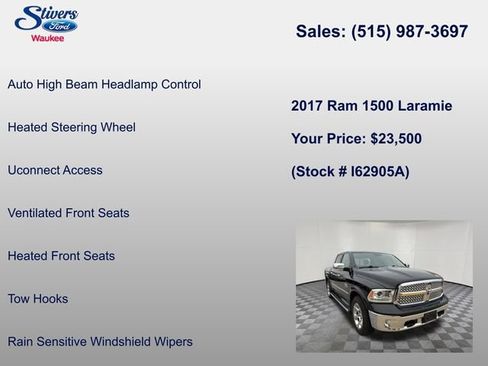 Used 2017 RAM 1500 Laramie w/ Convenience Group image 26