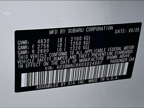 Certified 2025 Subaru Legacy Premium w/ Tech Package #1 image 19