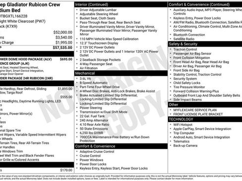 New 2026 Jeep Gladiator Rubicon w/ Steel Power Dome Hood Package image 4