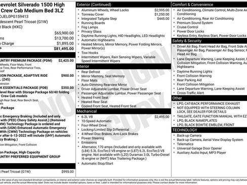 Used 2023 Chevrolet Silverado 1500 High Country w/ High Country Premium Package AWD/4WD image 9