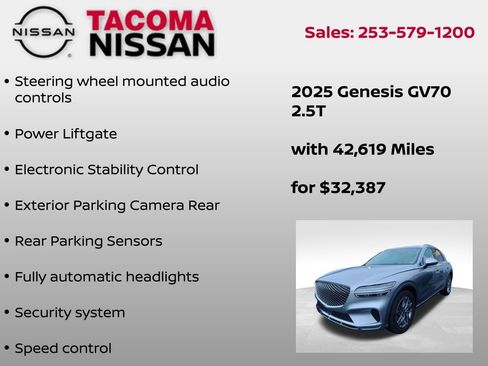 Used 2025 Genesis GV70 2.5T image 7