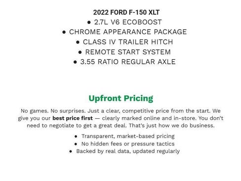 Certified 2022 Ford F150 XLT w/ Equipment Group 302A High AWD/4WD image 2