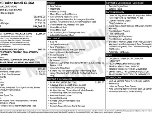 Certified 2024 GMC Yukon XL Denali w/ Advanced Technology Package AWD/4WD image 37