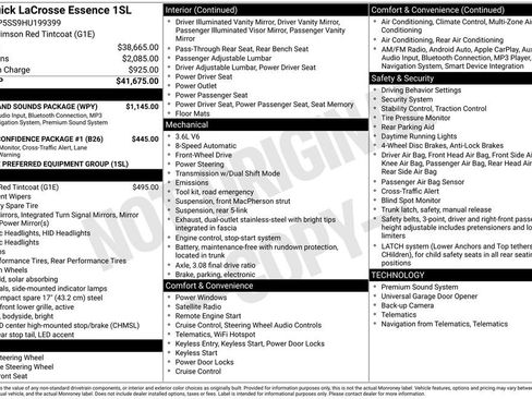 Used 2017 Buick LaCrosse Essence w/ Sights and Sounds Package image 42