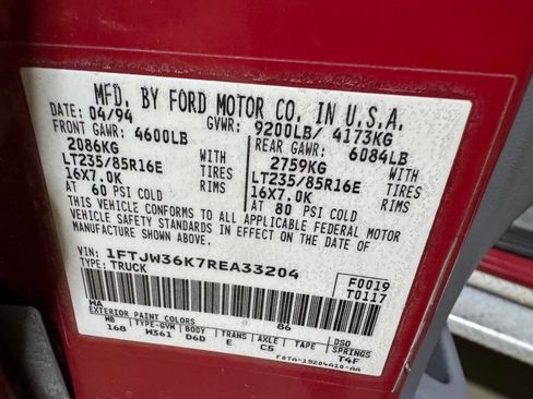 Used 1994 Ford F350 4x4 Crew Cab image 23