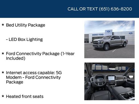 New 2026 Ford F150 Lariat w/ Equipment Group 501A Mid AWD/4WD image 15