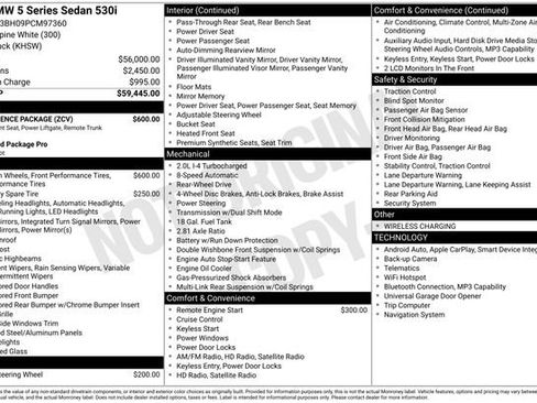 New 2023 BMW 530i w/ Convenience Package image 11
