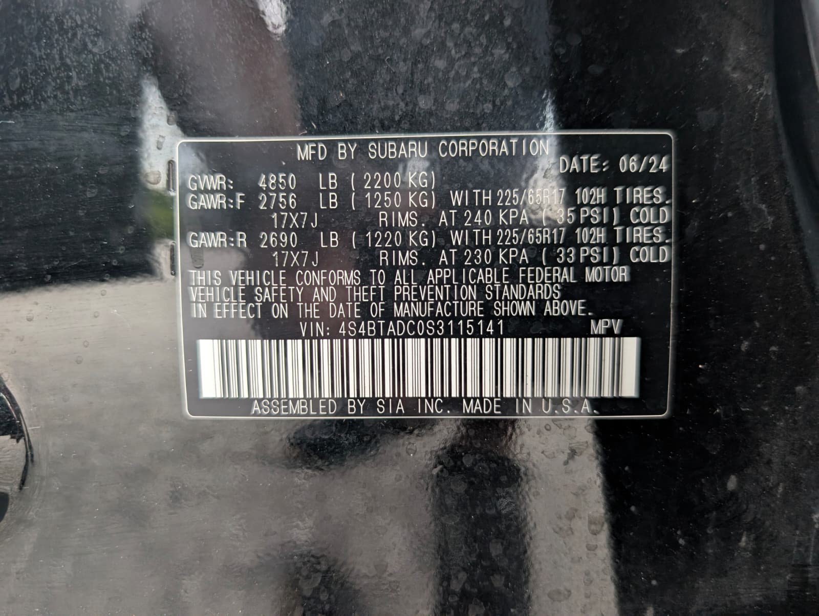 Certified 2025 Subaru Outback Premium AWD/4WD image 39