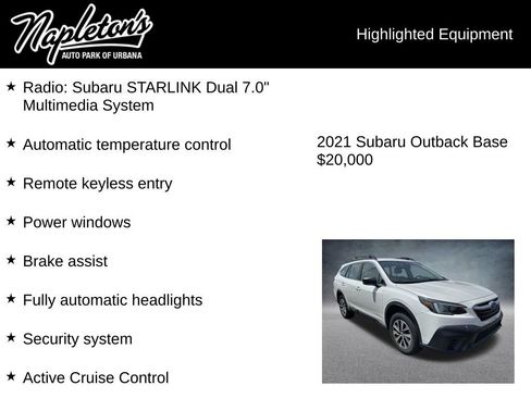 Used 2021 Subaru Outback AWD/4WD image 3