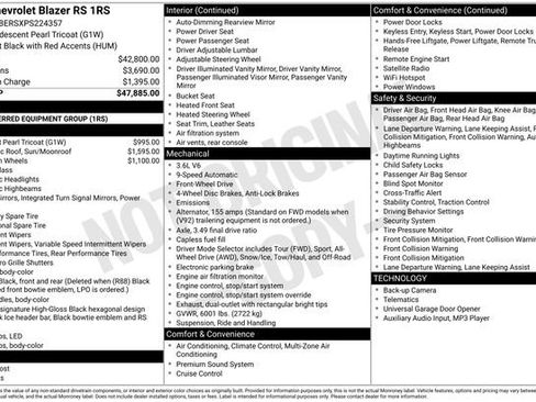 Used 2023 Chevrolet Blazer RS image 7