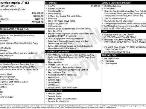 Used 2018 Chevrolet Impala LT image 1