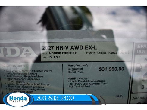 New 2027 Honda HR-V EX-L image 36