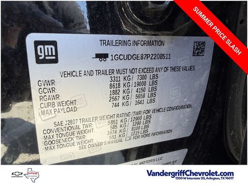 Certified 2023 Chevrolet Silverado 1500 LTZ w/ Technology Package AWD/4WD image 29
