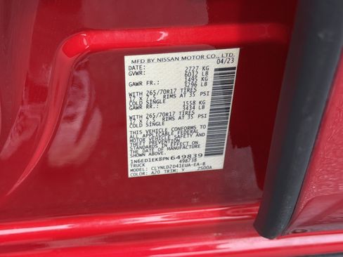 Used 2023 Nissan Frontier PRO-4X w/ Pro-4X Premium Package AWD/4WD image 31