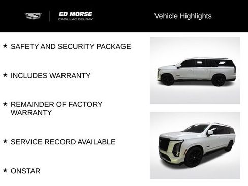 Certified 2025 Cadillac Escalade ESV V w/ LPO, ONYX Package image 18