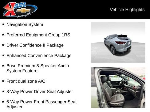 Used 2023 Chevrolet Blazer RS w/ Driver Confidence II Package AWD/4WD image 2