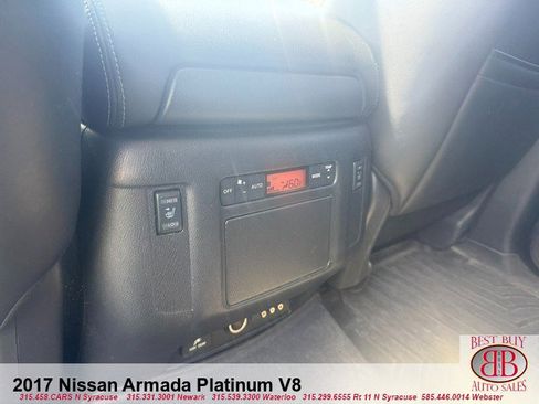 Used 2017 Nissan Armada Platinum w/ Captain Seat Package AWD/4WD image 13