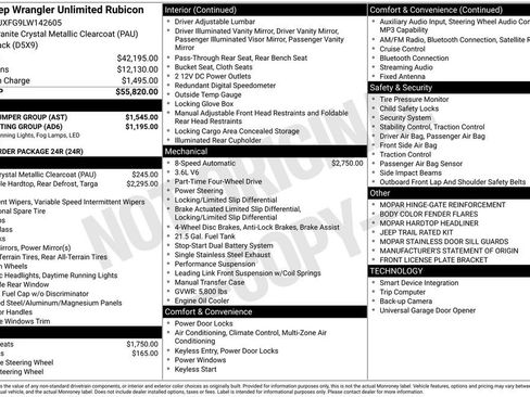 Used 2020 Jeep Wrangler Unlimited Rubicon w/ Steel Bumper Group image 41