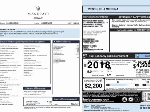 Used 2022 Maserati Ghibli Modena image 91