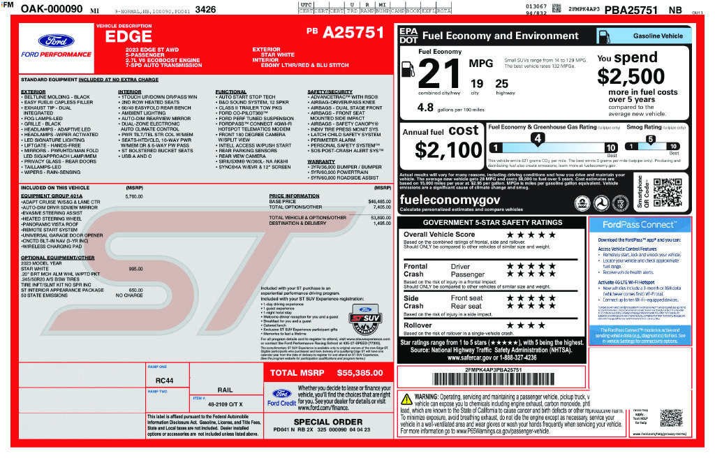 Used 2023 Ford Edge ST AWD/4WD image 22