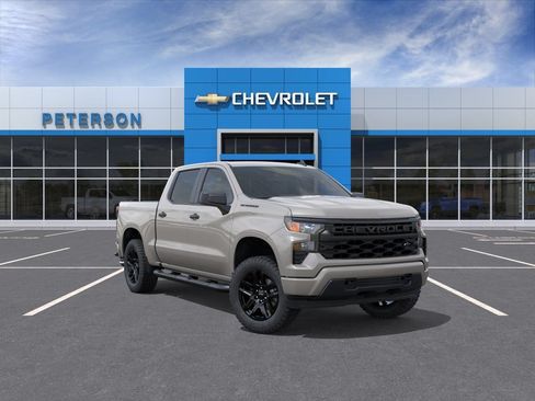 New 2026 Chevrolet Silverado 1500 Custom w/ Turbomax Blackout Package AWD/4WD image 2