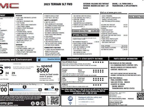 Used 2023 GMC Terrain SLT w/ Infotainment Package II FWD image 3