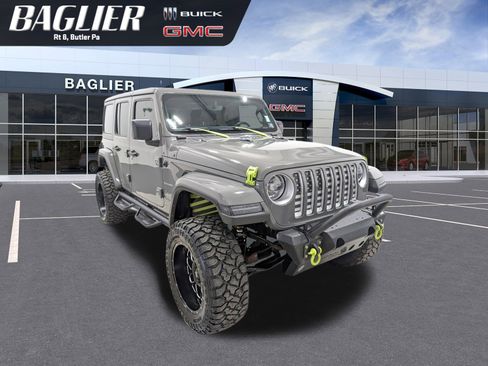 Used 2022 Jeep Wrangler Unlimited Sahara w/ LED Lighting Group image 1