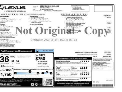 Used 2025 Lexus RX 350h 350h Premium w/ Convenience Package image 7