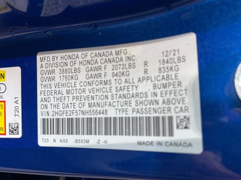 Used 2022 Honda Civic Sport image 23