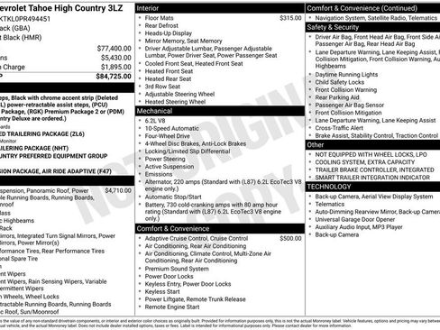 Used 2023 Chevrolet Tahoe High Country image 48