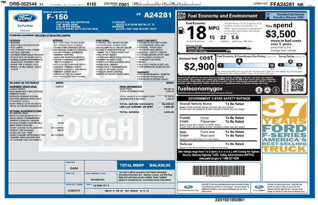 Used 2015 Ford F150 Lariat w/ Equipment Group 502A Luxury RWD image 14
