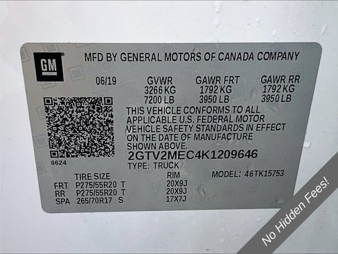 Used 2019 GMC Sierra 1500 SLE w/ SLE Value Package AWD/4WD image 29