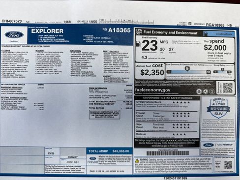 Used 2024 Ford Explorer XLT w/ Equipment Group 202A AWD/4WD image 28