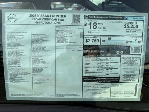 New 2026 Nissan Frontier PRO-4X w/ Tow Package image 30