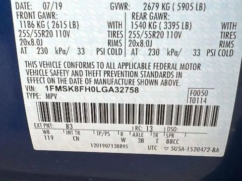 Used 2020 Ford Explorer Limited AWD/4WD image 34