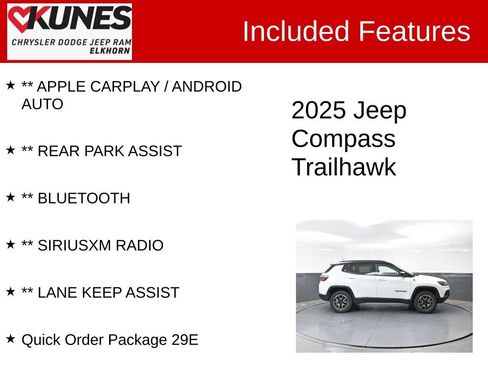 Used 2025 Jeep Compass Trailhawk AWD/4WD image 2