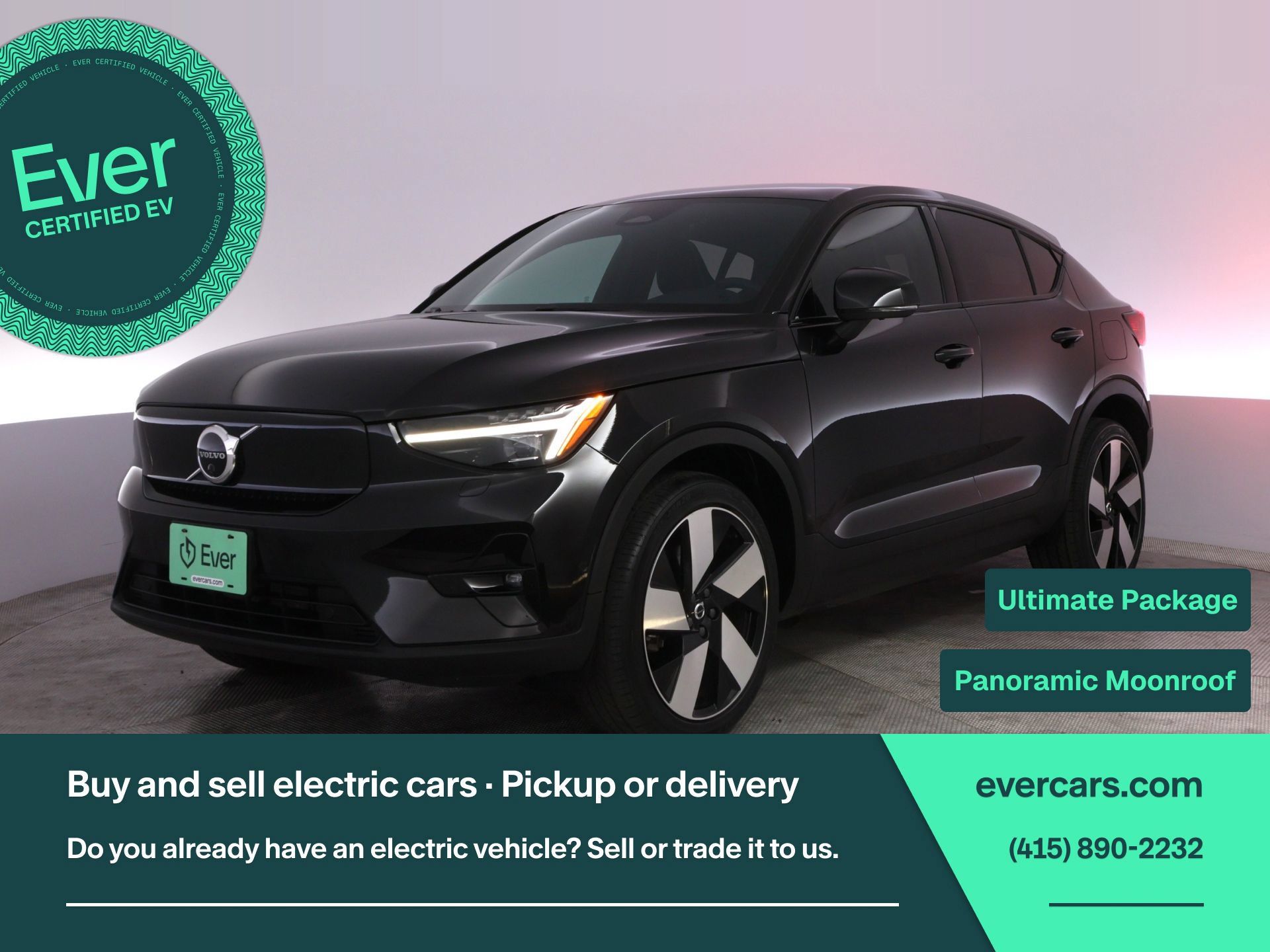 Used 2023 Volvo C40 P8 Recharge Ultimate AWD/4WD image 1